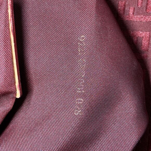 FENDI Mamma Zucchino Baguette Red Shoulder Bag Vintage Authentic Monogram Purse - Picture 4 of 13